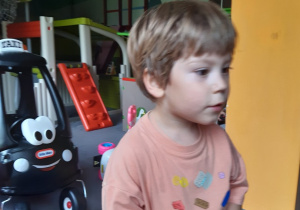 Jaś podczas zabawy