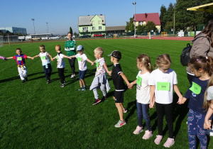 rozgrzewka na stadionie