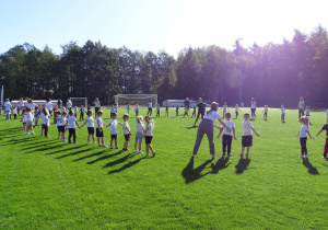 rozgrzewka na stadionie