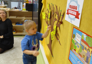 15 Dzieci zawieszają symbole na drzewie praw dziecka