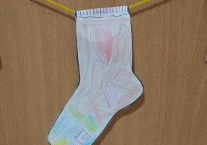 02. Skarpetka w figury geometryczne