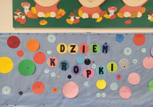 Napis dzień kropki