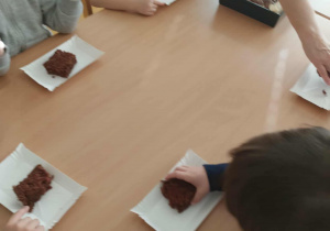 Degustacja ciasta dyniowego