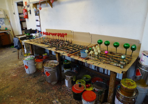 Bombki podczas suszenia