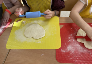 Ciasto w kształcie serca.