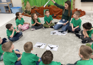 Utrwalenie wiedzy na temat wybranych dinozaurów.