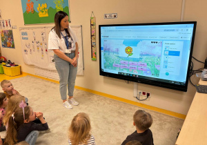 Wiosenna gra na tablecie interaktywnym