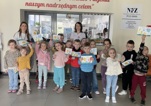 Wspólne zdjęcie z pielęgniarką podczas wizyty w przychodni Salus.