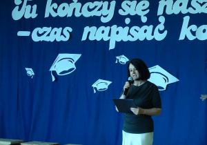 powitanie gości przez panią dyrektor